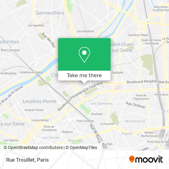 Rue Trouillet map