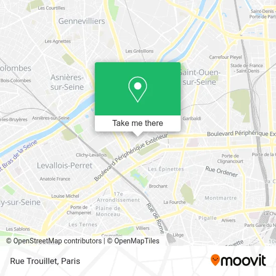 Rue Trouillet map
