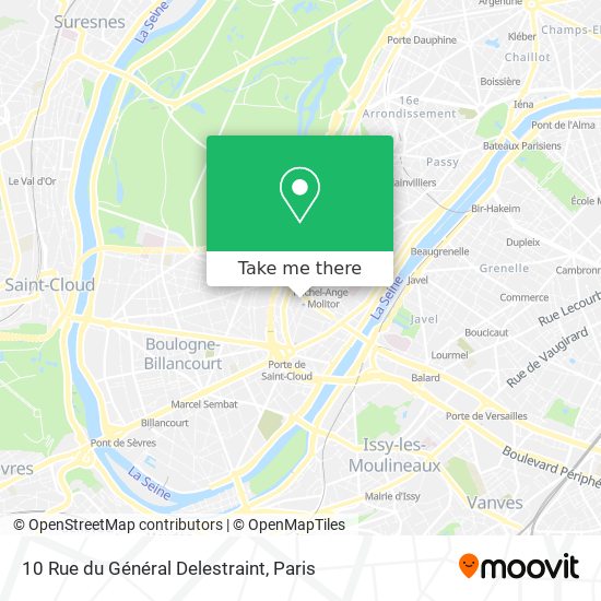 Mapa 10 Rue du Général Delestraint