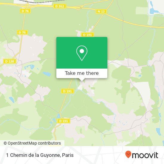 1 Chemin de la Guyonne map