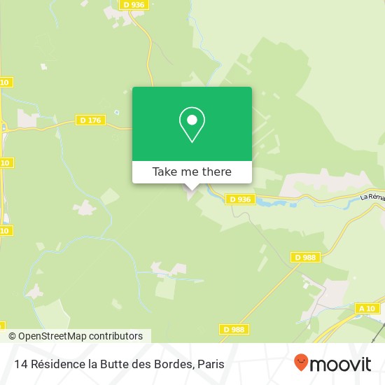 14 Résidence la Butte des Bordes map