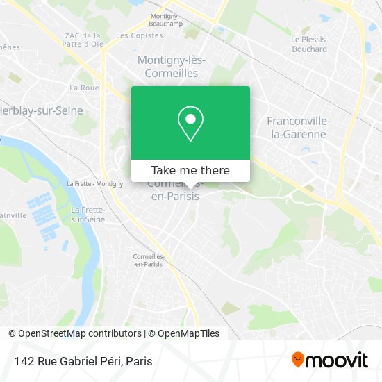 Mapa 142 Rue Gabriel Péri