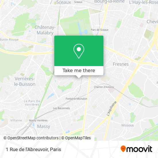 Mapa 1 Rue de l'Abreuvoir