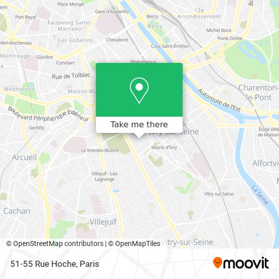 Mapa 51-55 Rue Hoche