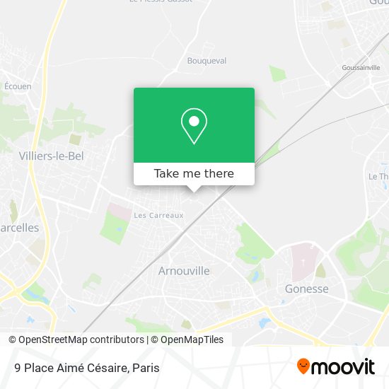 9 Place Aimé Césaire map
