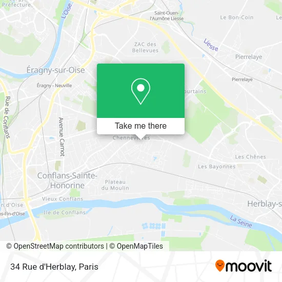 34 Rue d'Herblay map