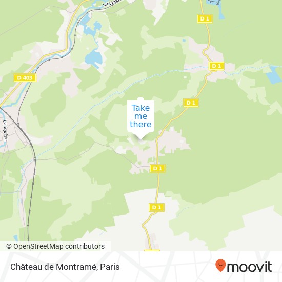 Mapa Château de Montramé