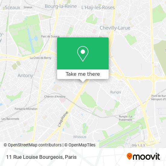 Mapa 11 Rue Louise Bourgeois