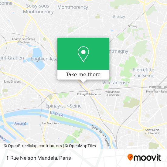 Mapa 1 Rue Nelson Mandela