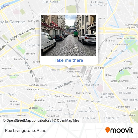 Rue Livingstone map