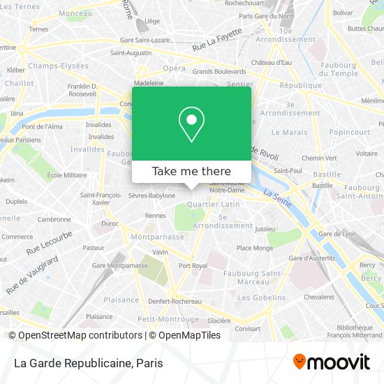 La Garde Republicaine map