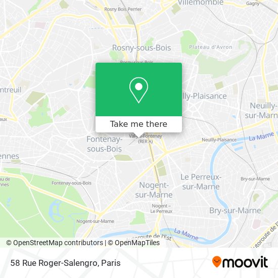 Mapa 58 Rue Roger-Salengro