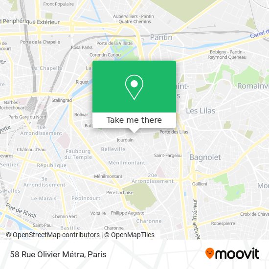 58 Rue Olivier Métra map