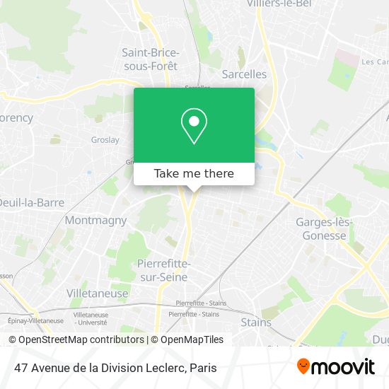 47 Avenue de la Division Leclerc map
