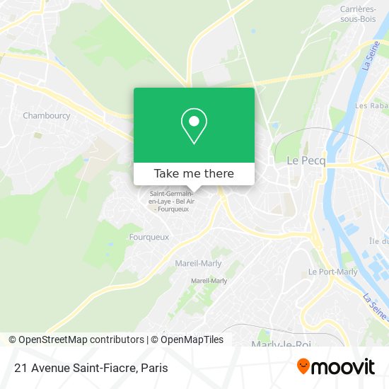 Mapa 21 Avenue Saint-Fiacre