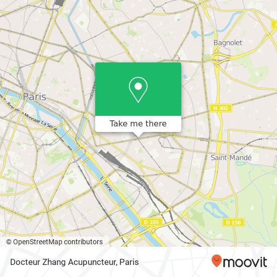 Docteur Zhang Acupuncteur map