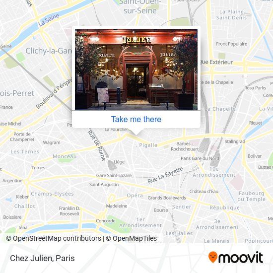 Mapa Chez Julien
