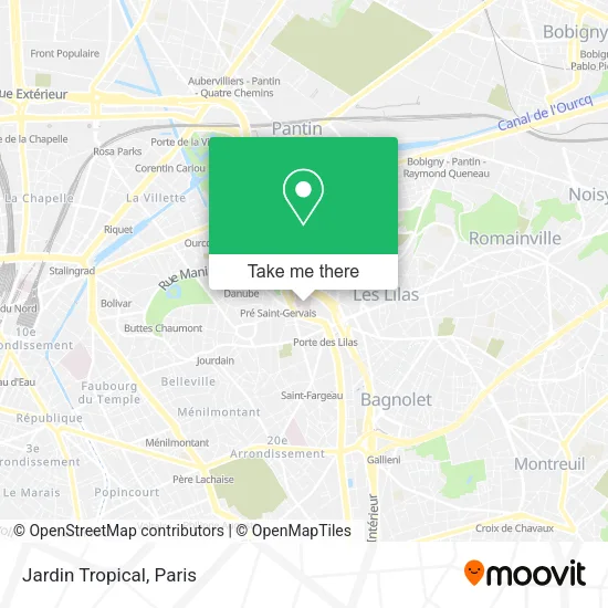 Jardin Tropical map