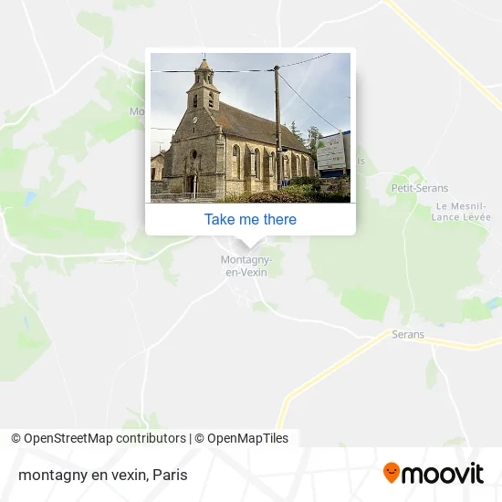 montagny en vexin map