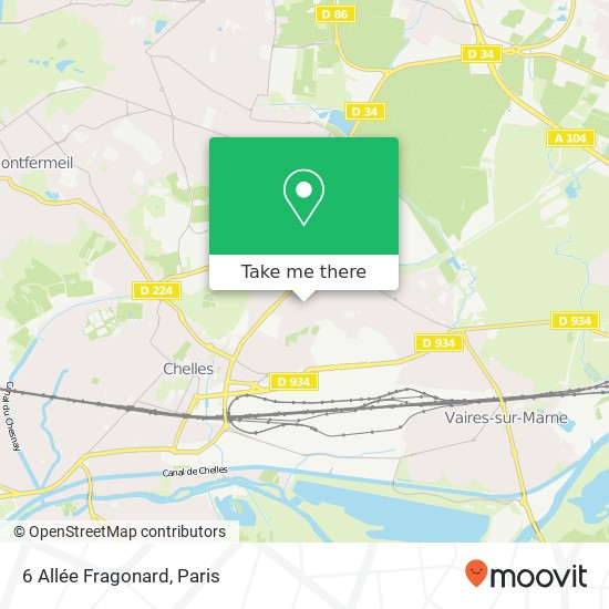6 Allée Fragonard map