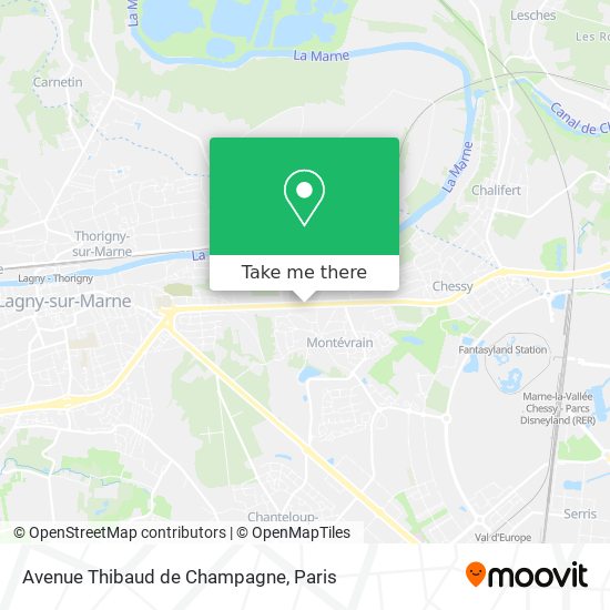 Avenue Thibaud de Champagne map