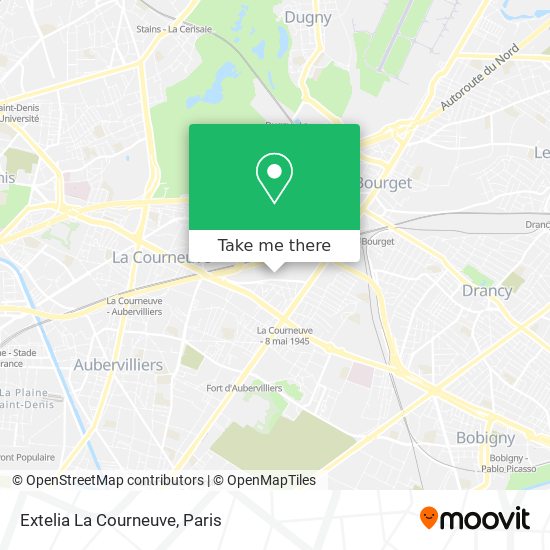Extelia La Courneuve map
