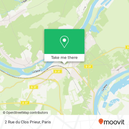 Mapa 2 Rue du Clos Prieur