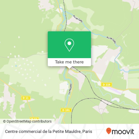 Mapa Centre commercial de la Petite Mauldre