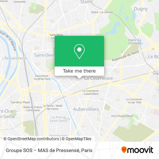 Groupe SOS – MAS de Pressensé map