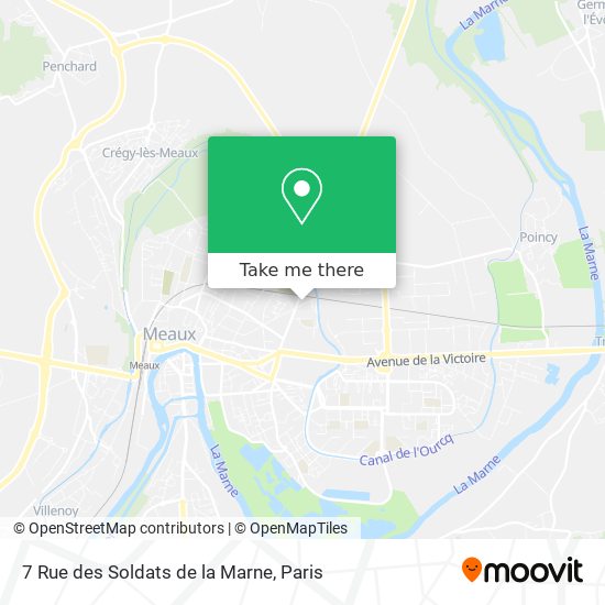 Mapa 7 Rue des Soldats de la Marne