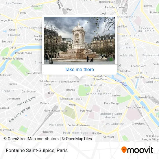 Fontaine Saint-Sulpice map