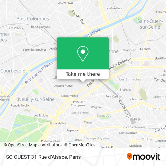 SO OUEST 31 Rue d'Alsace map