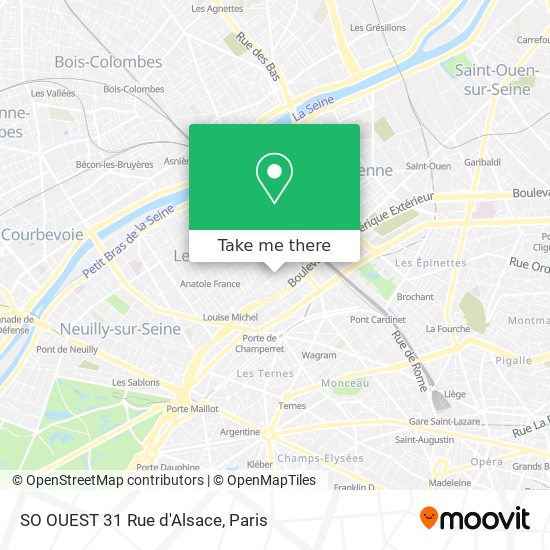 Mapa SO OUEST 31 Rue d'Alsace