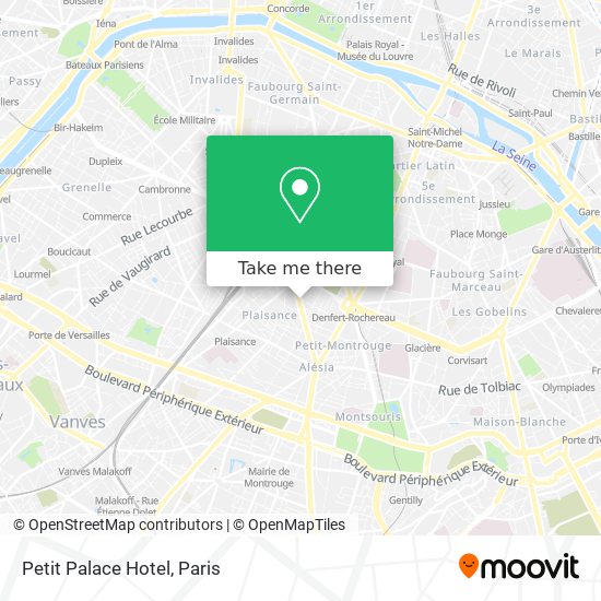 Petit Palace Hotel map