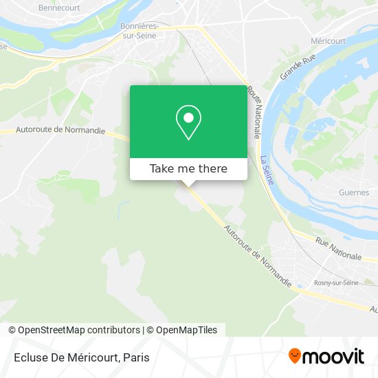 Ecluse De Méricourt map