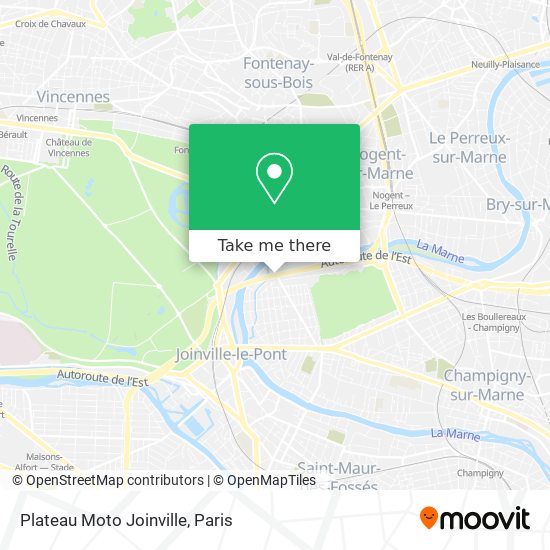 Mapa Plateau Moto Joinville