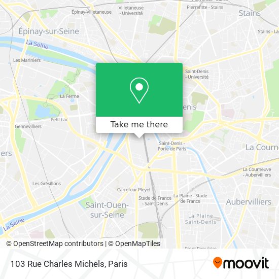Mapa 103 Rue Charles Michels