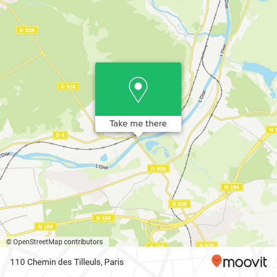 110 Chemin des Tilleuls map