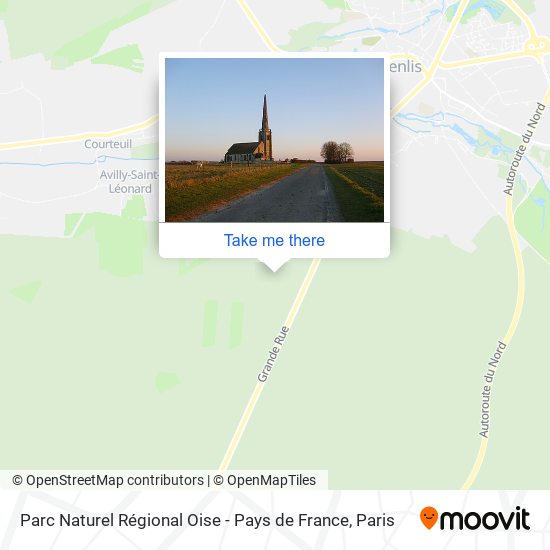 Parc Naturel Régional Oise - Pays de France map