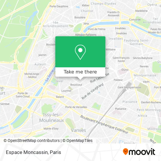 Espace Moncassin map