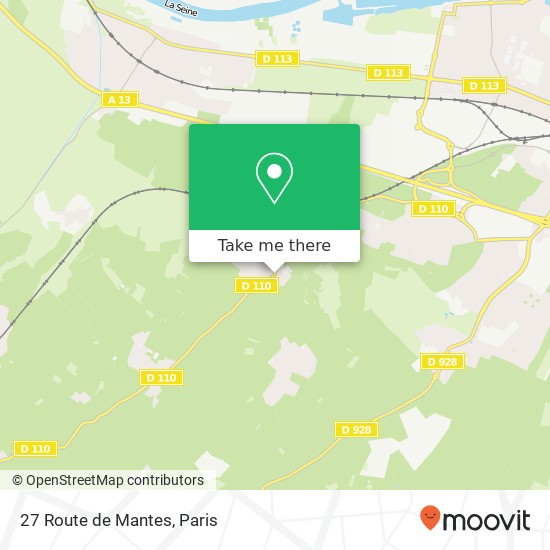 Mapa 27 Route de Mantes