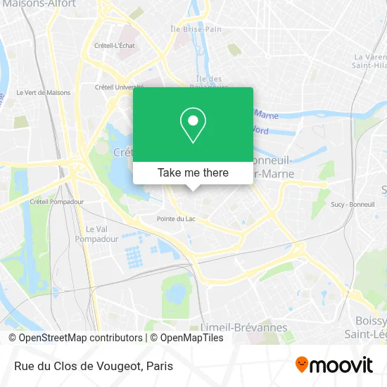 Rue du Clos de Vougeot map