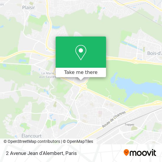 Mapa 2 Avenue Jean d'Alembert