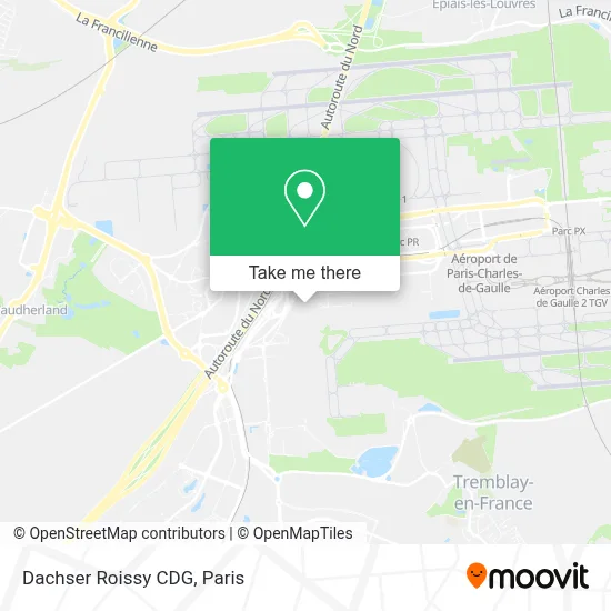 Dachser Roissy CDG map