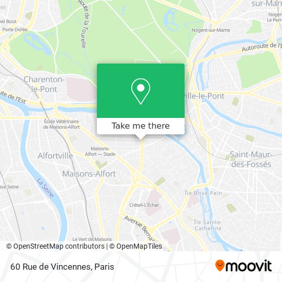 60 Rue de Vincennes map