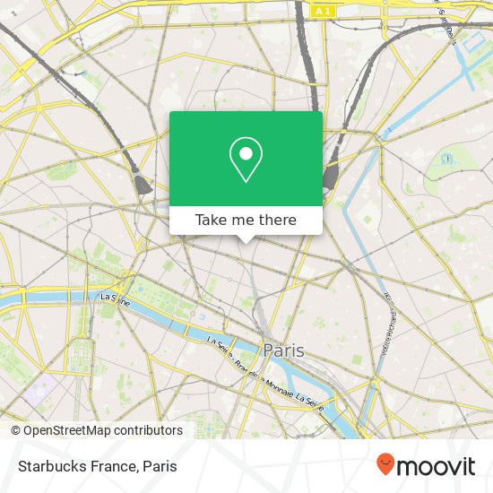 Starbucks France map