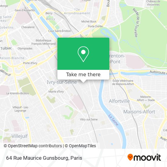 64 Rue Maurice Gunsbourg map