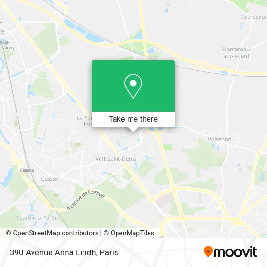 390 Avenue Anna Lindh map