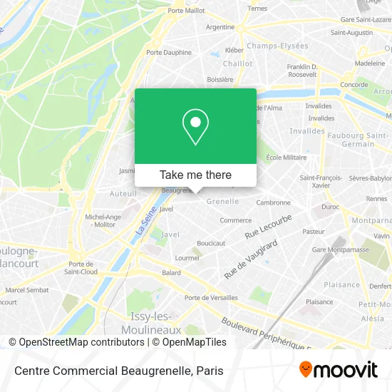 Centre Commercial Beaugrenelle map