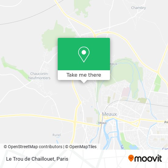 Mapa Le Trou de Chaillouet